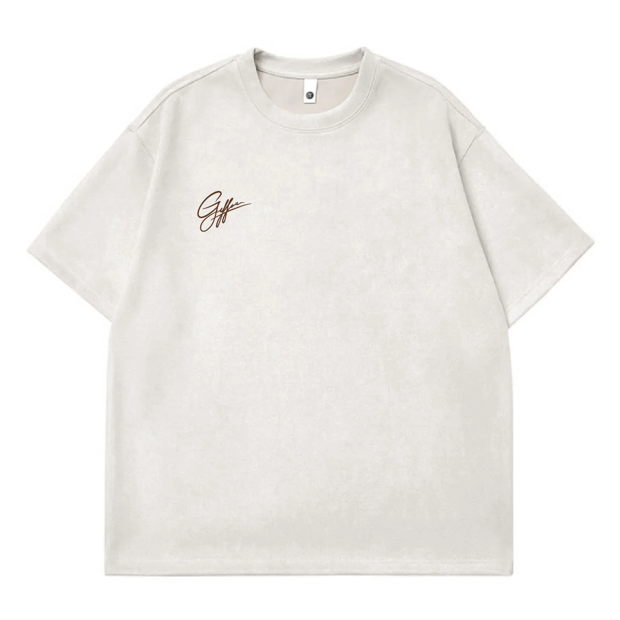 T-shirt crème wit